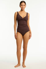 Essentials Edit Cross Front Tankini / Sea Level