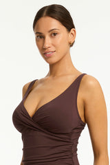 Essentials Edit Cross Front Tankini / Sea Level