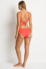 Essentials Edit Twist Mid Bikini Pant / Sea Level