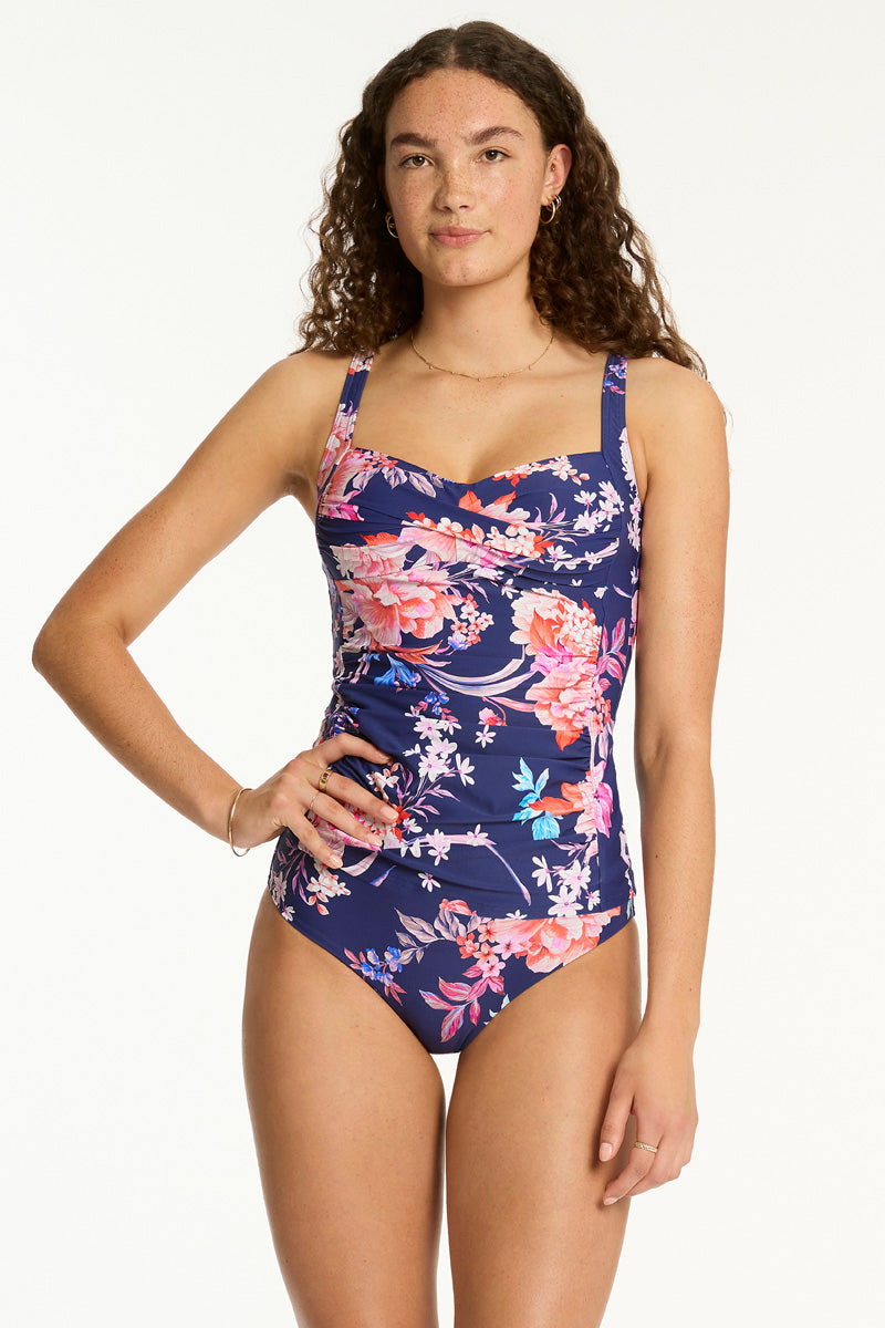 Indochine Twist Front Tankini / Sea Level
