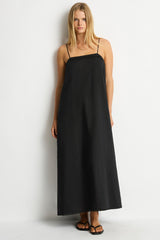 Shore Linen Panelled Bandeau Lace Maxi Dress / Sea Level