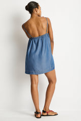 Denim Surf Shift Short Dress / Sea Level