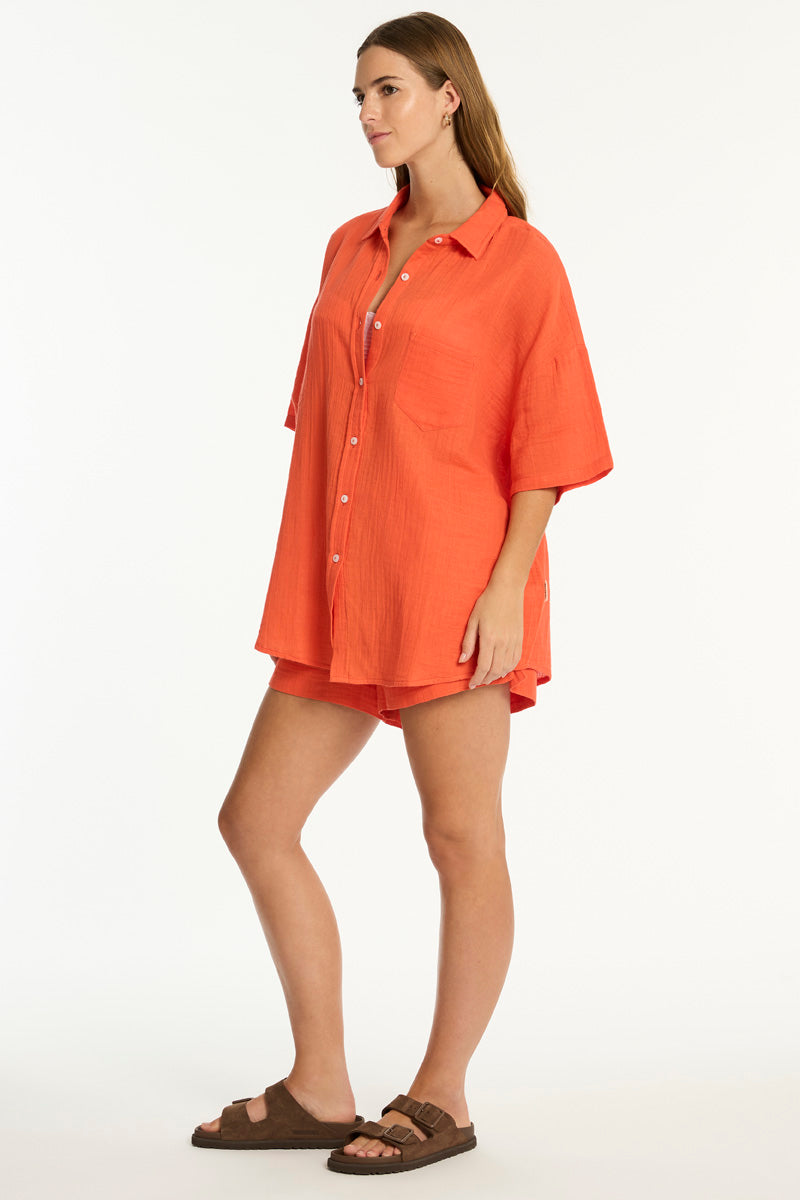 Sunset Aloha Shirt / Sea Level