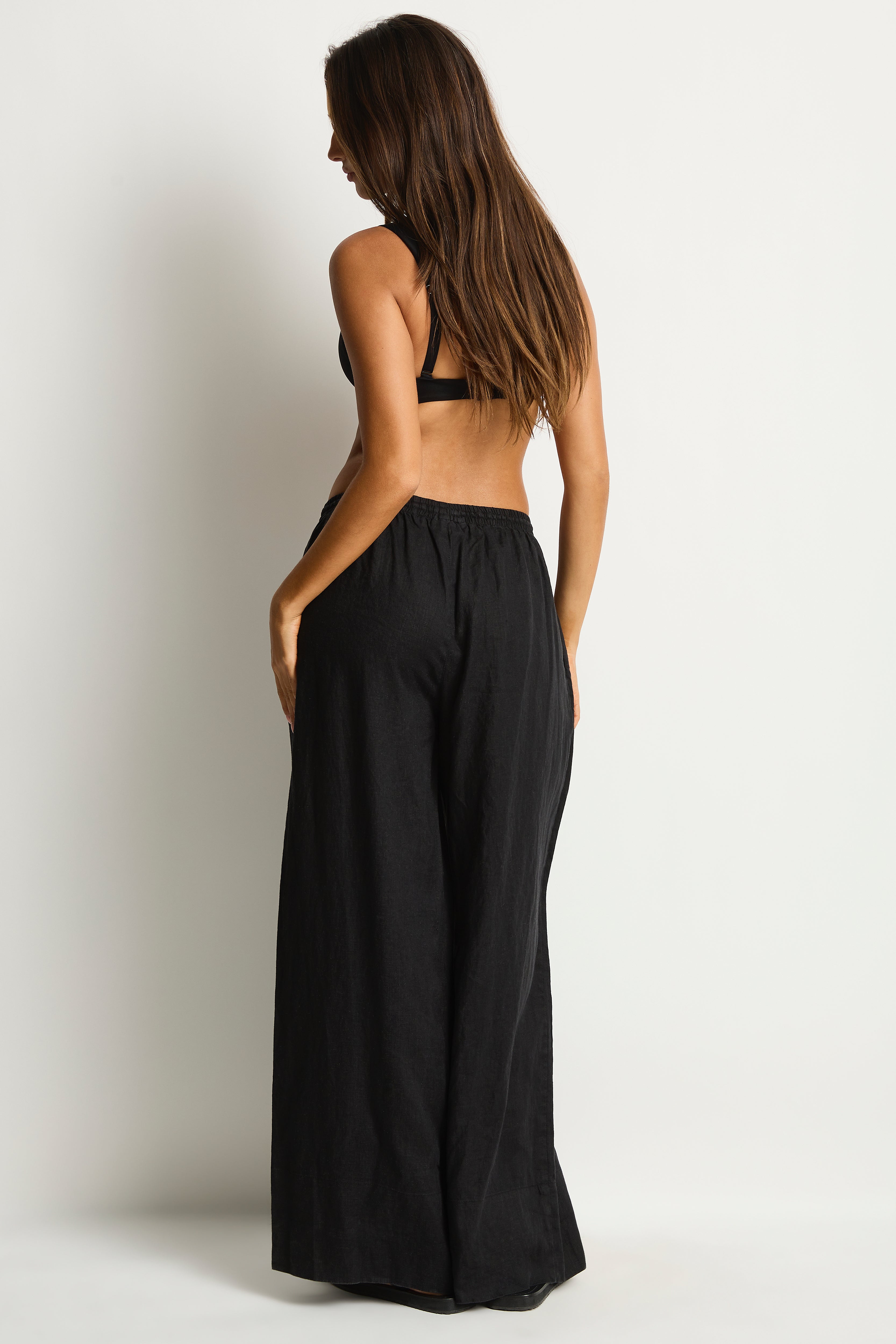 Shore Linen Palazzo Pant / Sea Level