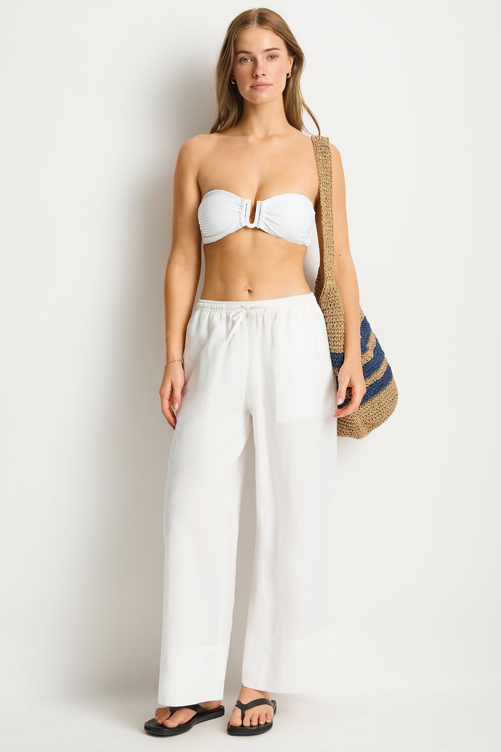 Shore Linen Palazzo Pant / Sea Level