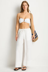 Shore Linen Palazzo Pant / Sea Level
