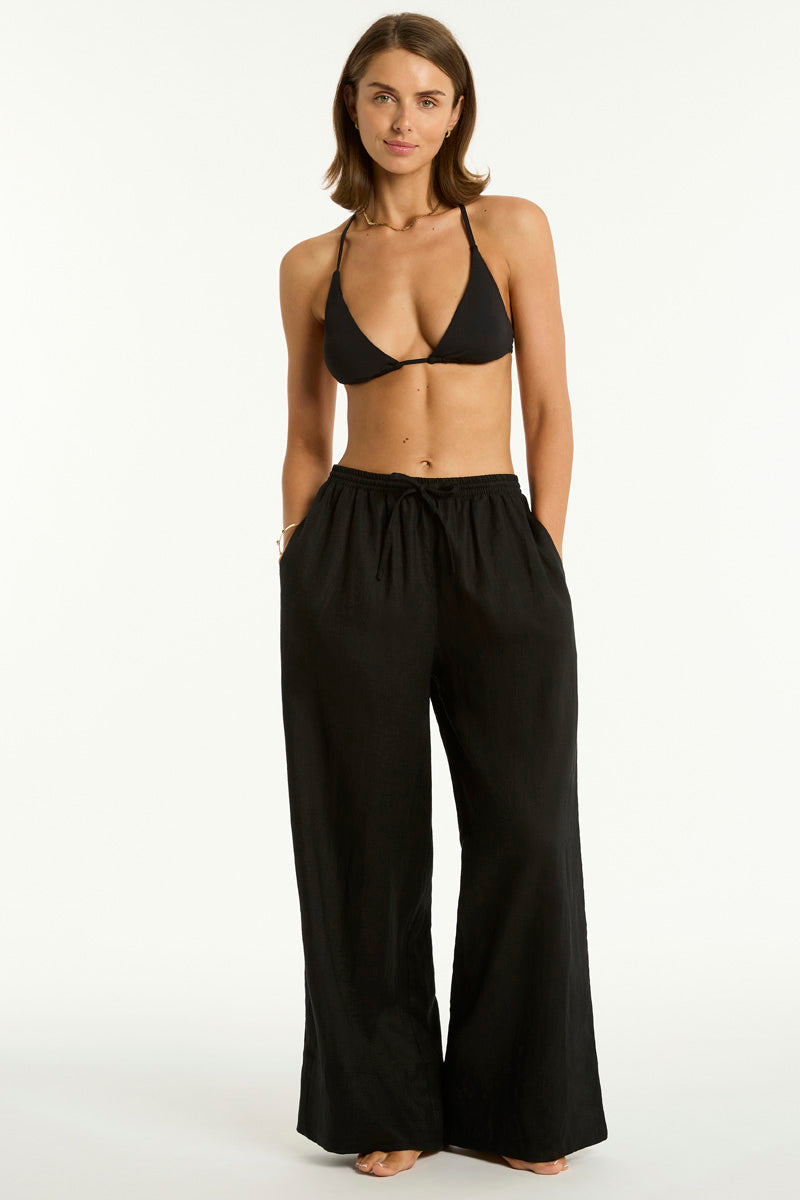 Tidal Linen Palazzo Pant / Sea Level