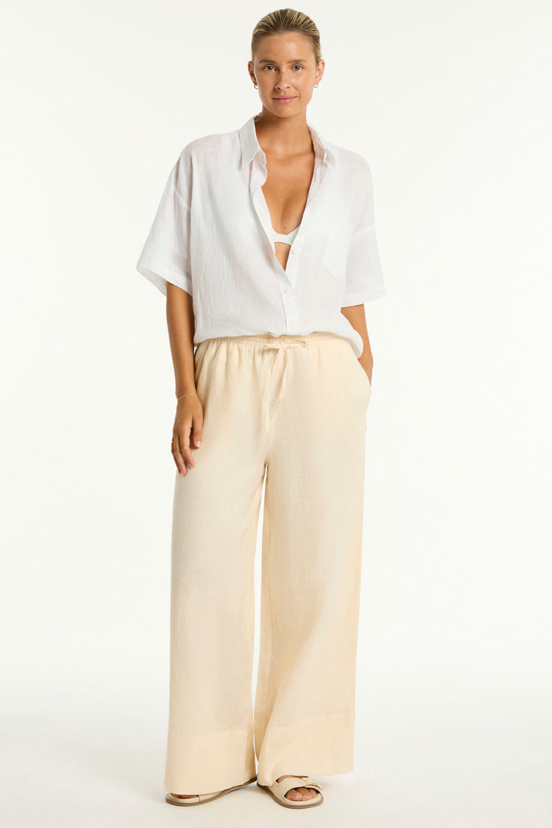 Tidal Linen Palazzo Pant / Sea Level