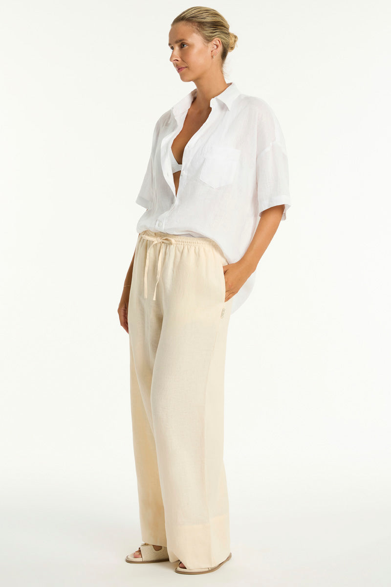 Tidal Linen Palazzo Pant / Sea Level