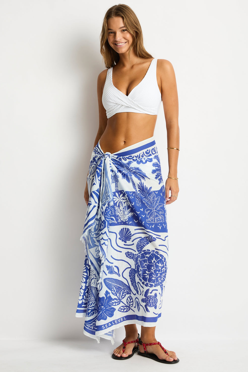 Jungle Lino Long Sarong / Sea Level