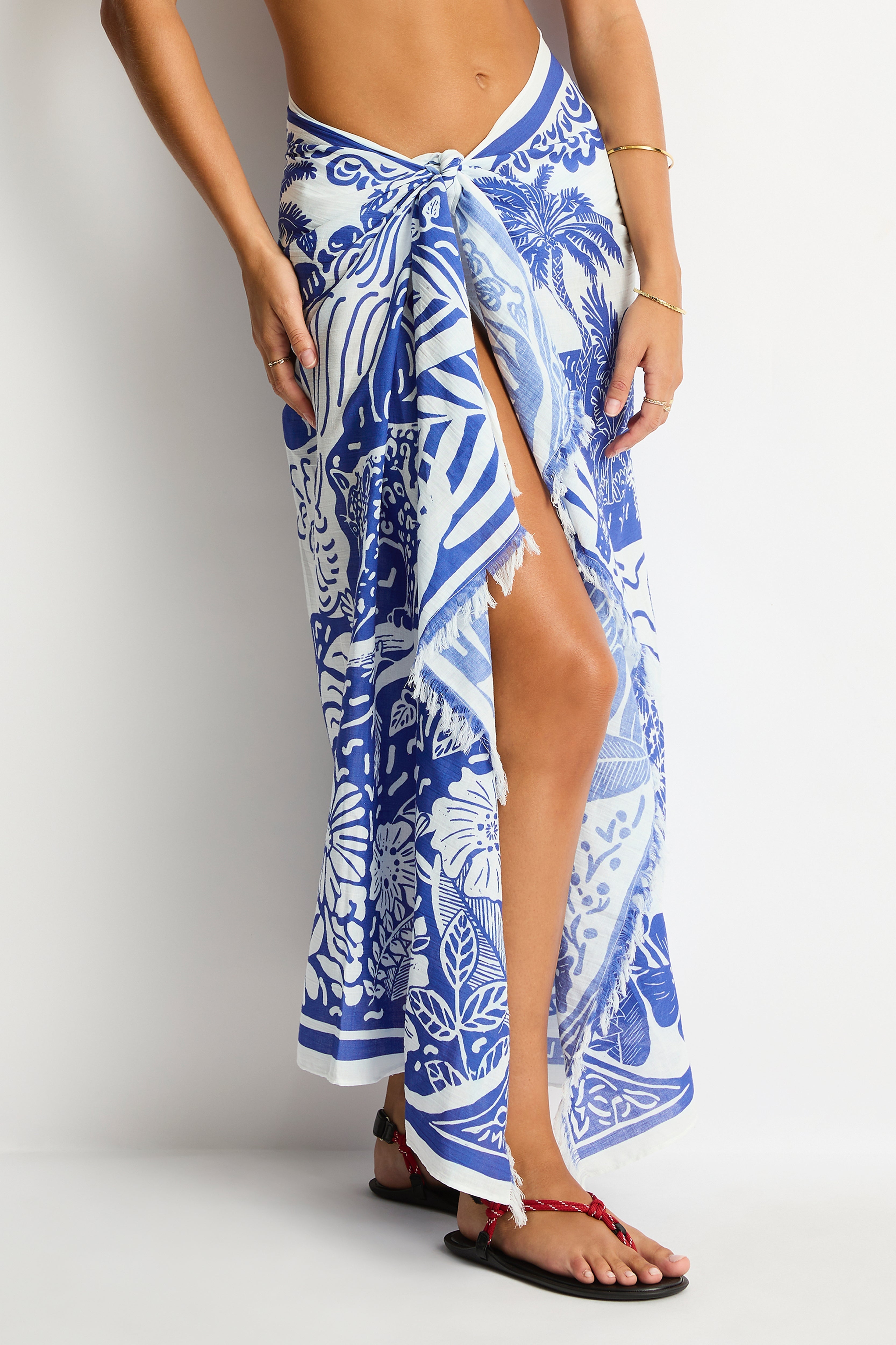 Jungle Lino Long Sarong / Sea Level