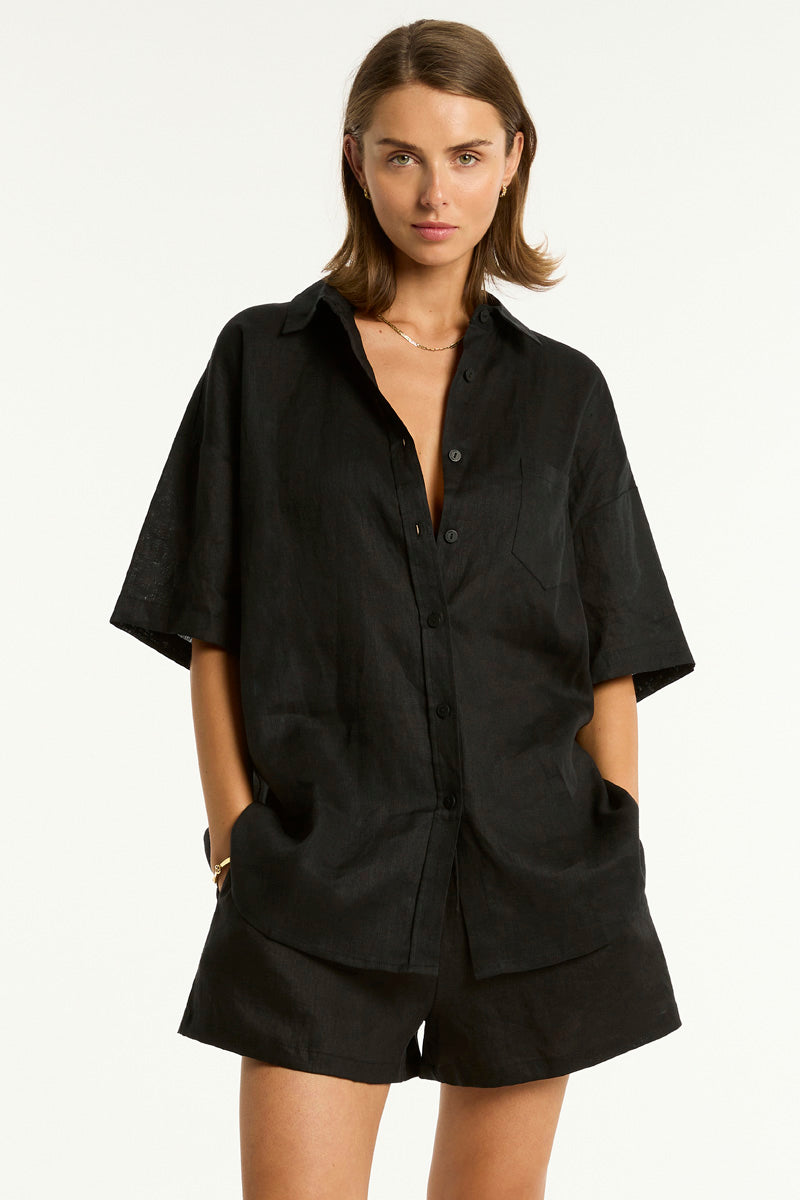 Resort Linen Aloha Shirt / Sea Level