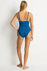 De Luxe Plunge Longline One Piece / Sea Level