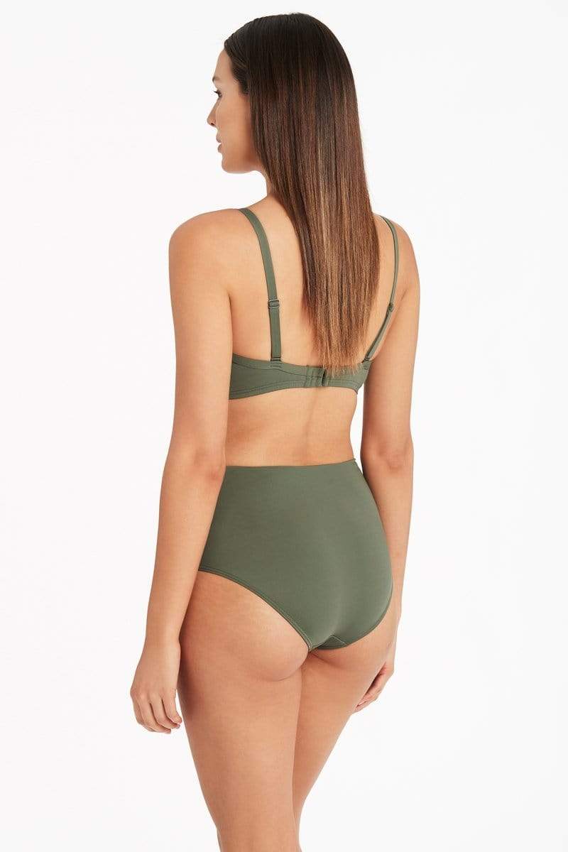 Eco Essentials Cross Front Moulded Cup Bra / Sea Level