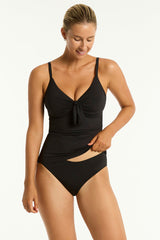 Essentials Edit Tie Front DD/E Tankini / Sea Level