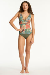 Java Spliced Longline Tri Tankini / Sea Level