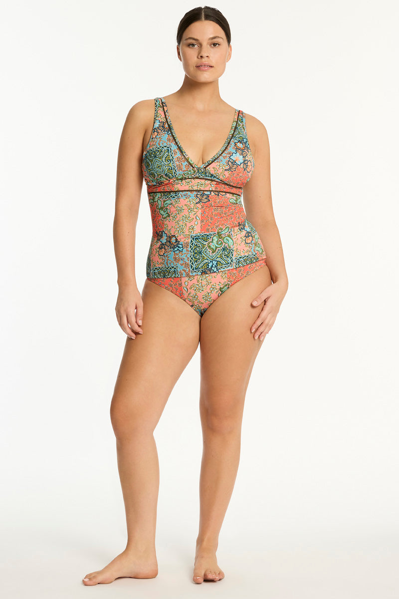 Java Spliced Longline Tri Tankini / Sea Level