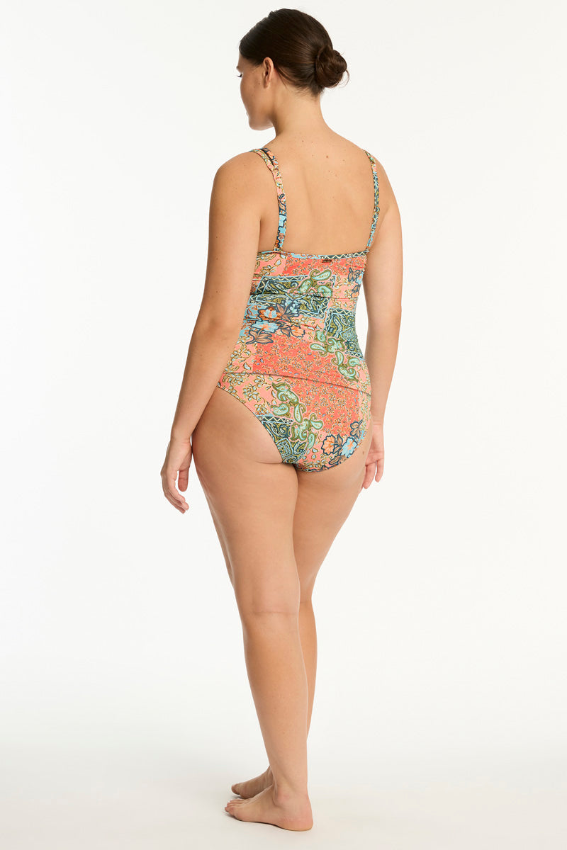 Java Spliced Longline Tri Tankini / Sea Level