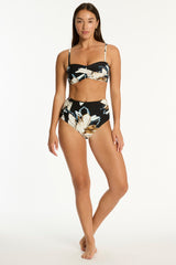 La Luna High Waist Gathered Side Pant / Sea Level