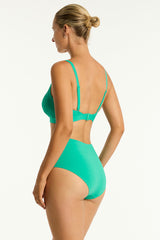 Essentials Edit High Waist Gathered Side Pant / Sea Level