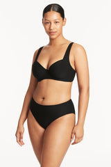 Honeycomb Mid Bikini Pant / Sea Level