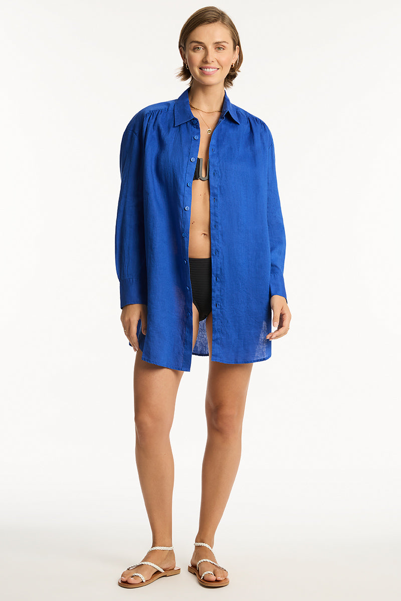 Resort Linen Cover Up / Sea Level