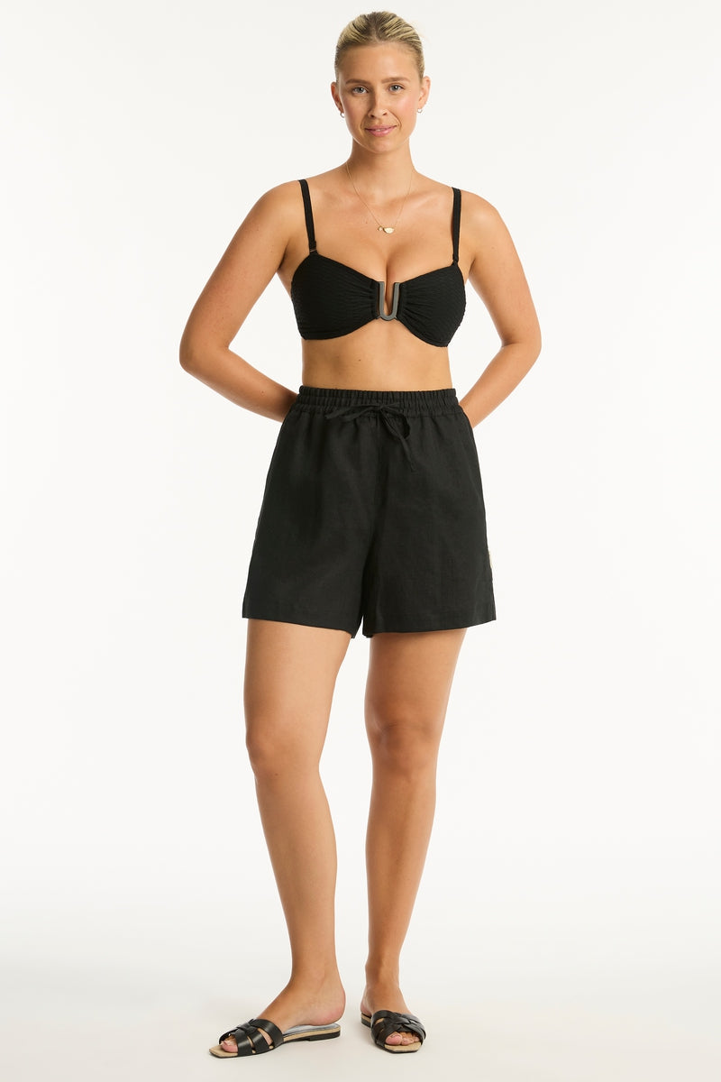 Tidal Linen Boardwalk Short / Sea Level