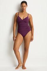 Essentials Edit Cross Front Scoop Back One Piece / Sea Level